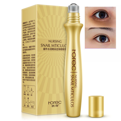 ROREC Eye Serum Anti-Wrinkle Snail Essence for Eyes Cream Dark Circle Cream Snail Hyaluronic Acid Korean Cosmetics Skin Care ► Photo 1/6