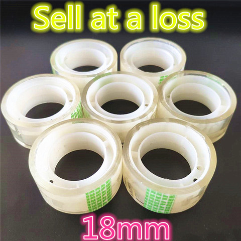 18mm Small Office S2 Transparent Tape Students Adhesive Tape Packaging Supplies Drop Shipping Free shipping Russia ► Photo 1/3