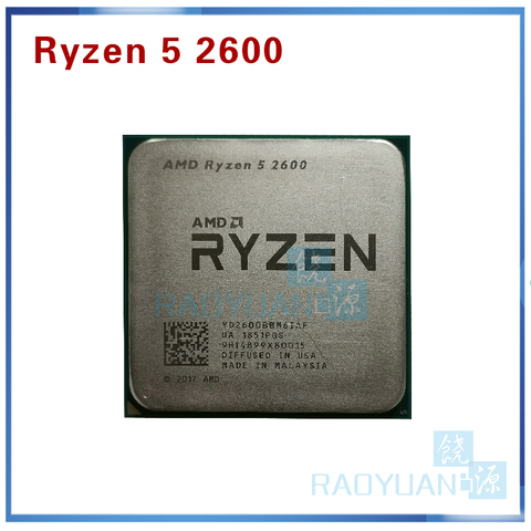 AMD Ryzen 5 2600 R5 2600 3.4 GHz Six-Core Twelve-Core 65W CPU Processor YD2600BBM6IAF Socket AM4 ► Photo 1/1