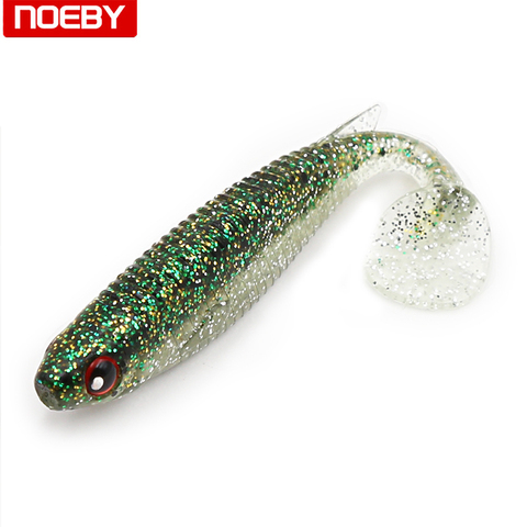 NOEBY Hot Sale 10cm Pesca Artificial Soft Lure Silicon Rubber Fishing Tackle Grub Artificial Fishing Lures S5485 ► Photo 1/6