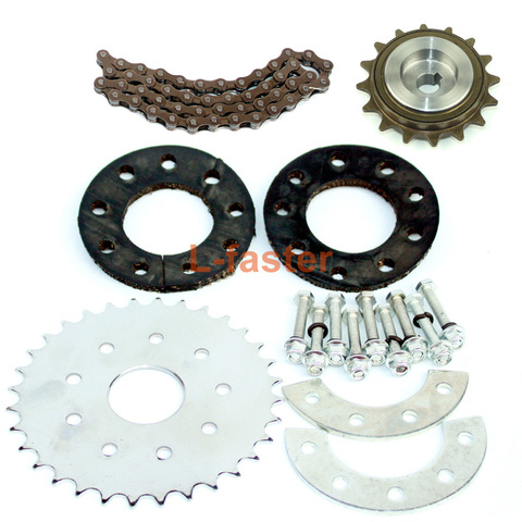 Bicycle Spoke Chain Wheel Bike Rear Wheel 32T Sprocket For Our Left Drive Motor Kit 16T Freewheel With Adapter For Motor MY1016Z ► Photo 1/6
