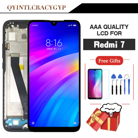 AAA Quality Original LCD For Xiaomi Redmi 7 LCD With Frame Display Screen For Redmi 7 Screen With Frame ► Photo 1/6