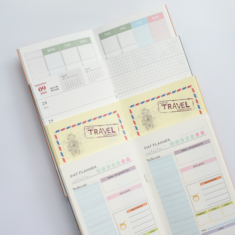 MaoTu Colored Planner Notebook Traveler' s Notebook Refills Filler Paper Inserts Daily Weekly Planner Office School Notebook ► Photo 1/6