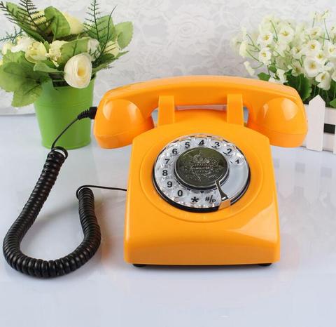 Rotating Disk Antique Telephones Antique Retro Phone Retro Fashion Vintage Antique Telephone Landline ► Photo 1/1