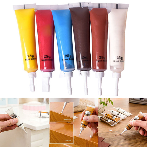 HOT 2Pcs Furniture Scratch Fast Remover Solid Wood Refinishing Paste Repair Paint Pen NDS66 ► Photo 1/6