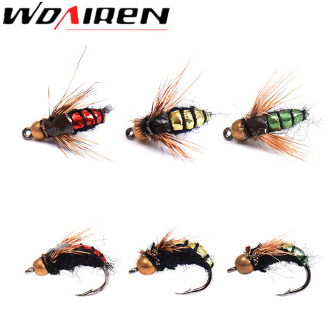 WDAIREN 40Pcs/Set Fly Fishing Lure Set Artificial Insect Bait Trout Fly Fishing Hooks Tackle With Plastic Box ► Photo 1/1