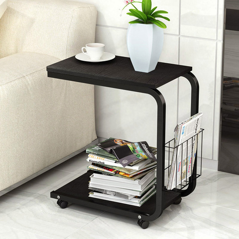 tea table side end table for office coffee table magazine shelf small table movable living room bedroom furniture ► Photo 1/5