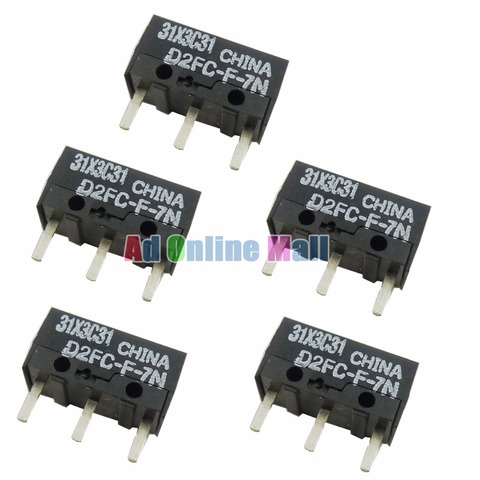 5PCS/LOT New OMRON Mouse Micro Switch D2FC-F-7N Mouse Button Fretting ► Photo 1/4