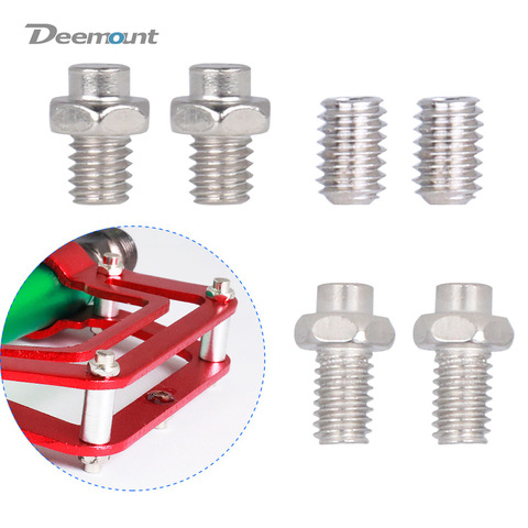 Deemount 10PCS/Lot Bicycle Pedal Bolts Anti-skid M4 Steel Stud Pin Nail for Cycle Pedals Mount Bike Parts ► Photo 1/6
