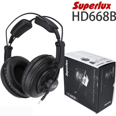 Superlux HD668B Professional Semi-open Studio Standard Dynamic Headphone Monitoring For Recording Music Detachable deep Bass ► Photo 1/6