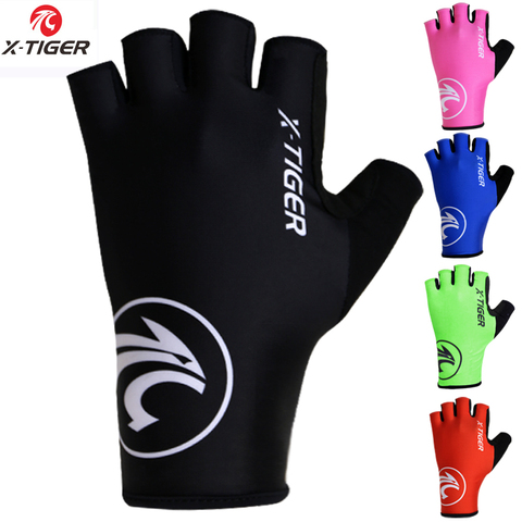 X-Tiger Breaking Wind Cycling Gloves Half Finger Anti-slip Bicycle Mittens Racing Road Bike Glove MTB Biciclet Guantes Ciclismo ► Photo 1/6
