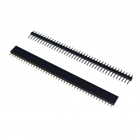 20pcs 1x40 Pin 2.54mm Single Row Female & Male Pin Header connector ► Photo 1/1