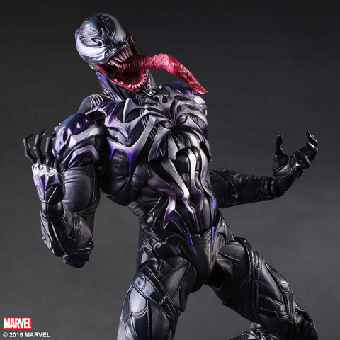 PLAY ARTS 25cm Venom in Movie Spiderman Action Figure Model Toys ► Photo 1/6