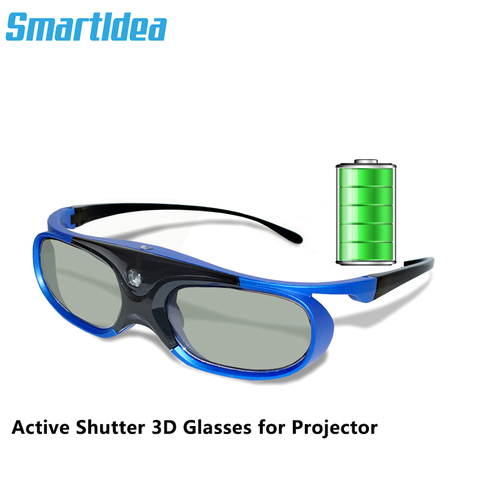 Smartldea Rechargeable DLP link active shutter 3D glasses for all dlp 3D ready projector, varied brand projector ► Photo 1/6