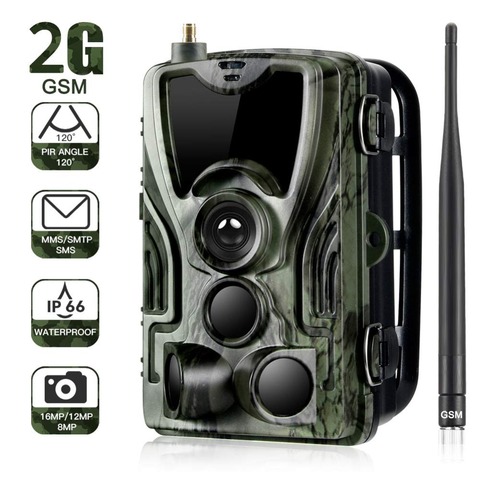 2G MMS SMS  SMTP Trail Wildlife Camera 16MP 1080P Night Vision Cellular Mobile Hunting Cameras HC801M Wireless Photo Trap ► Photo 1/6