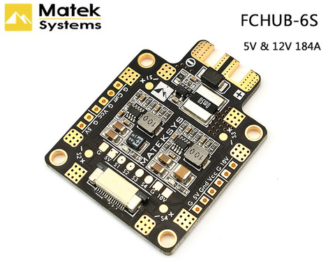 Matek Mateksys FCHUB-6S/12S Hub Power Distribution Board PDB 5V & 12V BEC Built-in 184A Current Sensor For RC Multicopter ► Photo 1/2