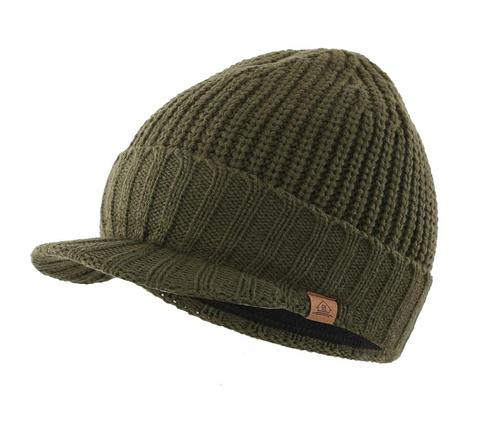 Connectyle Men's Outdoor Newsboy Hat Winter Warm Hat Thick Knit Brim Beanie Cap with Visor ► Photo 1/6