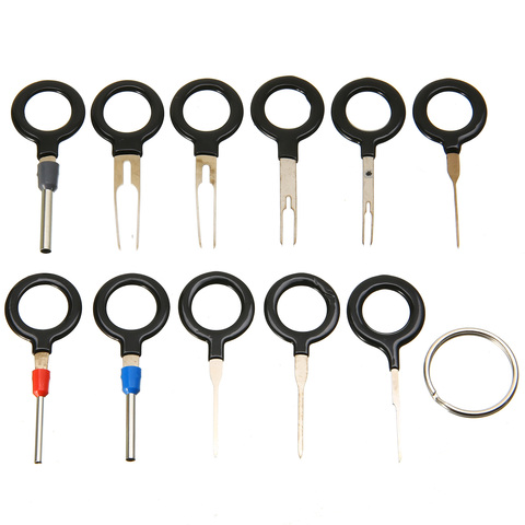 11pcs/set Terminal Removal Tool Key Pin Wire Crimp Connector Pin Extractor Kit Car Electrical Key Tools ► Photo 1/6
