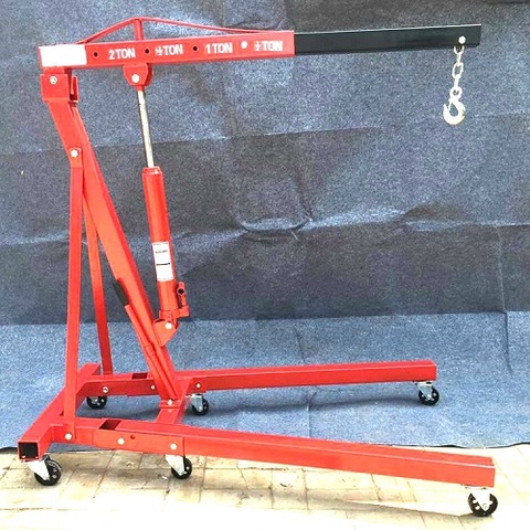 2T  hydraulic shop crane auto engine jib lifting crane car lifting hoist foldable tool Tire Repair Tool ► Photo 1/1