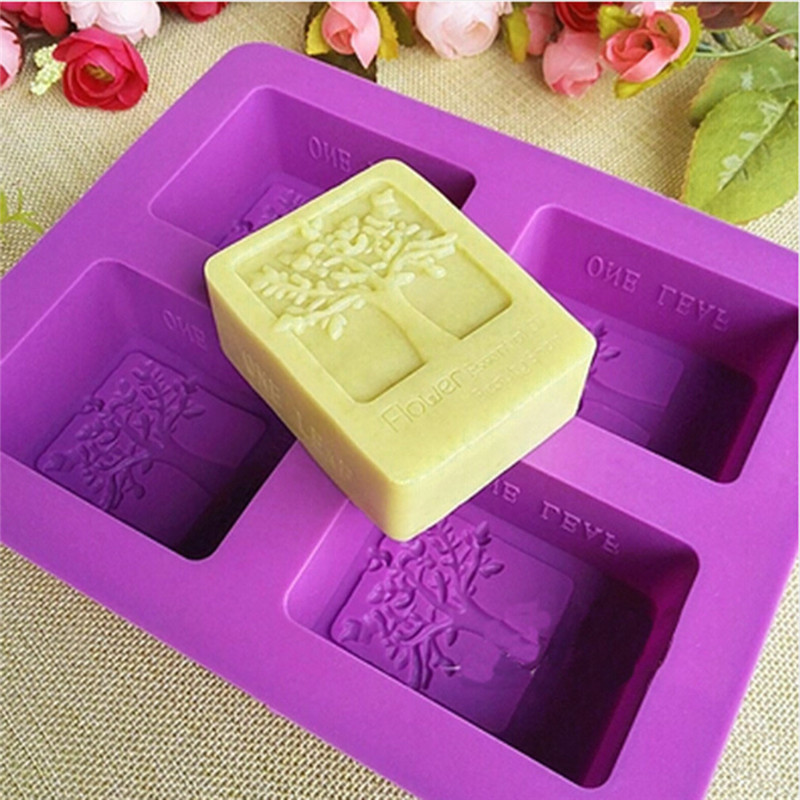 Silicone Mold Handmade Soaps  Handmade Soap Silicone Mould - 6 Cavity  Square - Aliexpress