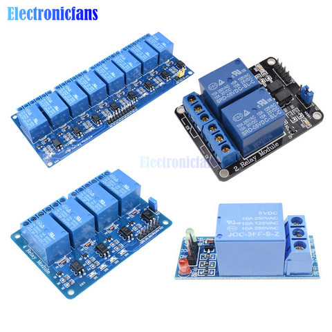 1pcs 5V 12V 1 2 4 6 8 Channel Relay Module With Optocoupler Relay Output 1 2 4 6 8 Way Relay Module Expansion Board for arduino ► Photo 1/6
