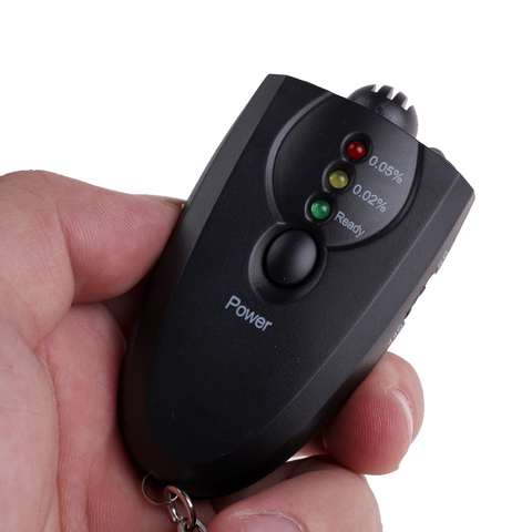 2017 Alcohol Breath Tester Breathalyzer Mini Keychain Portable Breath Analyzer Red Light LED Flashlight Display Portable ► Photo 1/1