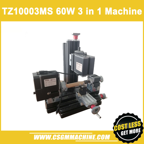 TZ10003MS 60W Metal Multi Function Machine/3 in 1 lathe,drill & mill machine ► Photo 1/1