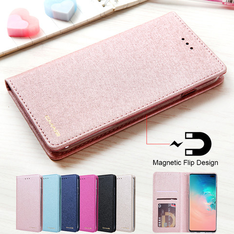 S10 S9 Plus S10e Case For Samsung S10 S9 S8 Plus S7 Edge Case On Samsung Galaxy Note 9 8 Case Leather Flip Luxury Wallet Case S9 ► Photo 1/6