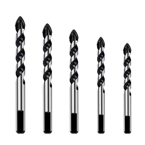 5 Pieces Multi-Material Tungsten Carbide Drill Bit Set for Porcelain Ceramic Tile,Concrete,Brick,Glass,Plastic Masonry and Woo ► Photo 1/6