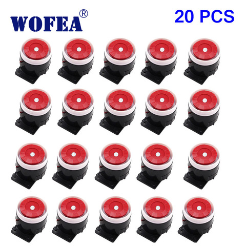 WOFEA 120db 20 Pieces Wired Mini Sound Alarm Siren Horn for Alarm System ► Photo 1/4