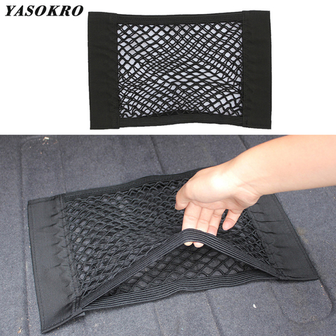 Mesh Trunk Car Organizer Net goods Universal Storage Rear Seat Back Stowing Tidying Auto Accessories Travel Pocket Bag Network ► Photo 1/6