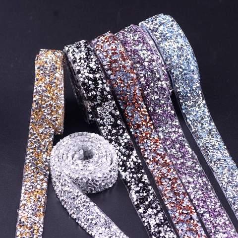 Self-Adhesive Rhinestone Applique Strass Hotfix Rhinestones For Clothes  Trim Rhinestone Tape Applicator Crystal Jewelry Ribbon - Price history &  Review, AliExpress Seller - No.1FreeStyle Store