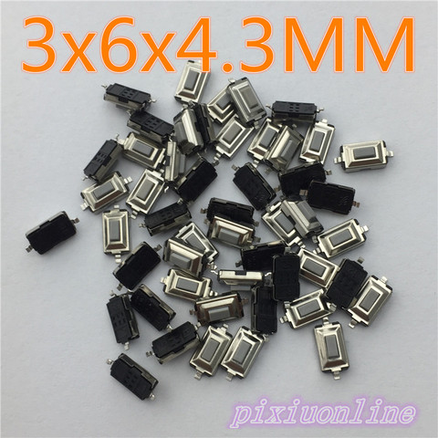 G73Y High Quality 50pcs SMT 3x6x2.5MM 2PIN Tactile Tact Push Button Micro Switch G73 Self-reset Momentary  Hot Sale 2017 ► Photo 1/5