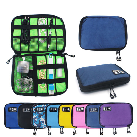 Portable Cable Organizer Bag Travel Digital Electronic Accessories Storage Bag USB Charger Power Bank Holder Cable Case Bags ► Photo 1/6