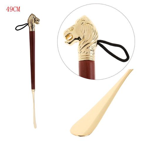 High Quality 49cm Long Shoe Horn Metal Handle Shoehorn Metal Durable And Lightweight Shoes Horns ► Photo 1/1