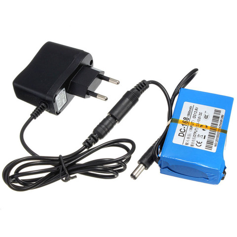 Durable DC-168 DC168 DC 12V 1800mAh Portable Li-ion Rechargeable Polymer Power Battery Pack with AC Wall Charger ► Photo 1/1