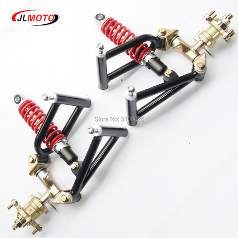 1Set Suspension Swing Arm Upper/Lower A Arm Steering Knuckle Spindle with Brake Disc 4 STUD Wheel Hub Fit For Buggy ATV UTV Part ► Photo 1/6