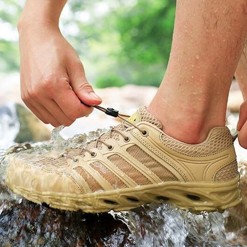 Outdoor Fast Dry Waterproof Wading Shoes Ultra Light Non-slip Water Sports Shoes Summer Hiking Mesh Breathable Fishing Aqua Shoe ► Photo 1/6