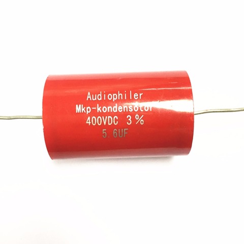 2Pcs  Axial MKP 5.6UF 400VDC HIFI DIY audio grade capacitor for tube guitar amps ► Photo 1/1