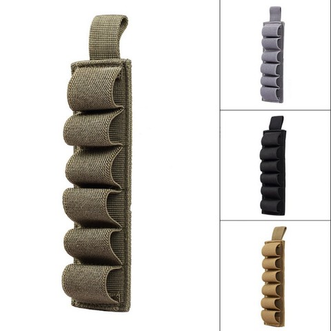 Tactical Hunting Hook Loop 6 Rounds Shell Holder Shotshell Insert Card Strip With Adhesive Back For 12 Gauge ► Photo 1/6