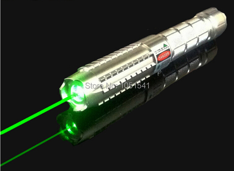 High power Military Green laser pointer 5000000m 500w 532nm Flashlight Light Burning match,Burn cigarettes+5 caps Hunting ► Photo 1/6