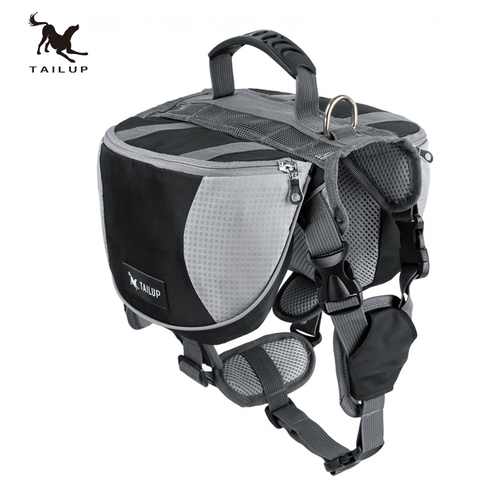 TAILUP luxury Pet Outdoor Backpack Large Dog Adjustable Saddle Bag Harness Carrier For Traveling Hiking Camping ► Photo 1/6