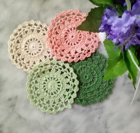 HOT Lace Round cotton table place mat dining pad Cloth crochet placemat cup mug tablecloth tea coaster handmade doily kitchen ► Photo 1/3