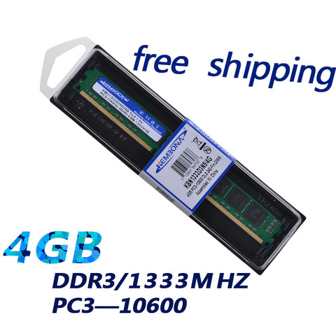 KEMBONA HOT SALE Free Shipping DESKTOP PC-10600 DDR3 4GB 16CHIPS RAM MEMORY DDR3 4G 1333MHZ ► Photo 1/2
