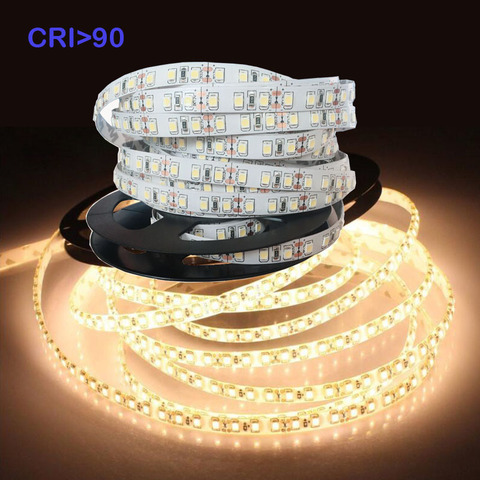 CRI + 90 5m 600 LED 2835  Highlighted LED Strip 5m,24V 12V Flexible Light 120 LED/m High brightness LED Strip White/Warm White ► Photo 1/6