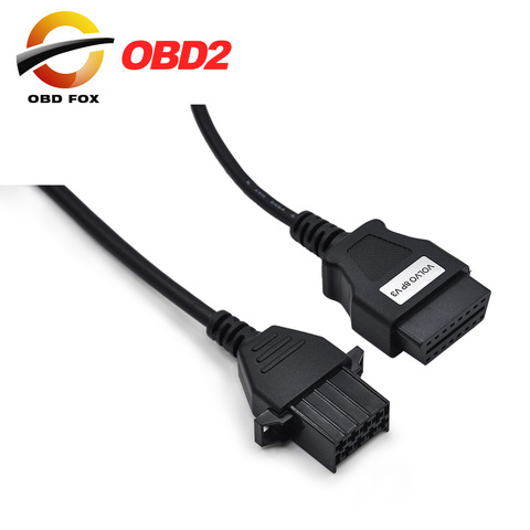 Truck Diagnostic Extension Cable For Volvo 8Pin to OBD2 16Pin Female Connector DLC OBD OBDII for VOLVO 8 PIN free shipping ► Photo 1/1