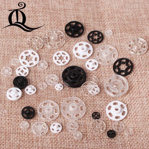 hot Free Shipping 50pcs 7mm/10mm/13mm/15mm/18mm/21mm Small ABS plastic Snap Fasteners Press Button Stud sewing accessory Q25 ► Photo 1/6