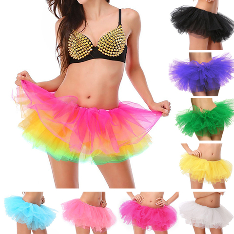 Adult Female Tutu Skirt 5 Layered Tutu Mini Ball Gown Skirt Women Lady's Tulle Princess Party Skirts Sexy Club Short Pettiskirt ► Photo 1/6