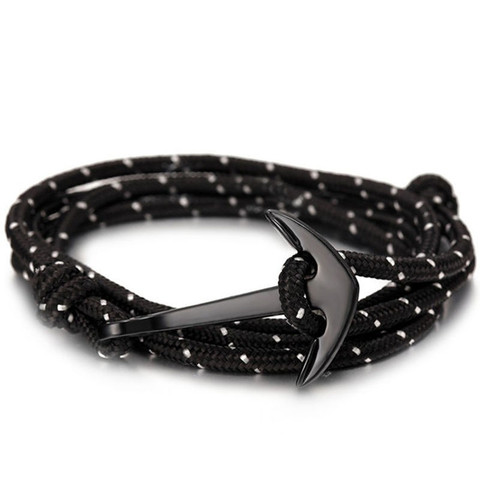 Wholesale Summer Style Nylon Rope Chain & Link Bracelets Popular Jewelry Anchor Bracelets for Women Men 2022 Hot Sale ► Photo 1/6
