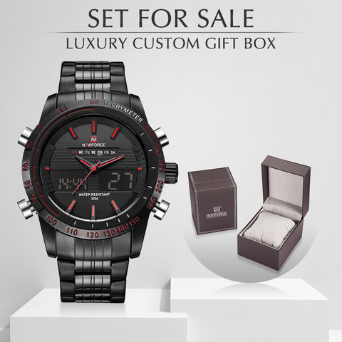 NAVIFORCE Men Watches Top Luxury Brand Men's Fashion Quartz Watch Man Sport Wrist Watch Relogio Masculino With Box Set For Sale ► Photo 1/6